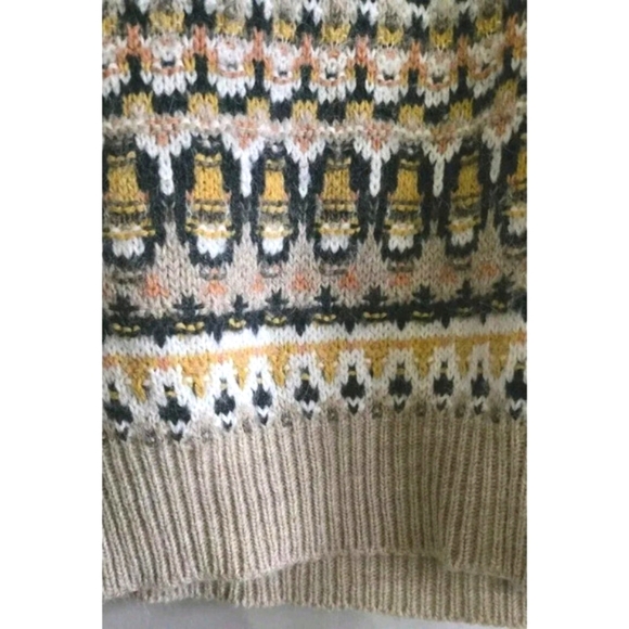 Vanessa Bruno Ventura Sweater Womens Small Tan Geometric Alpaca Wool Ita… - Picture 5 of 9